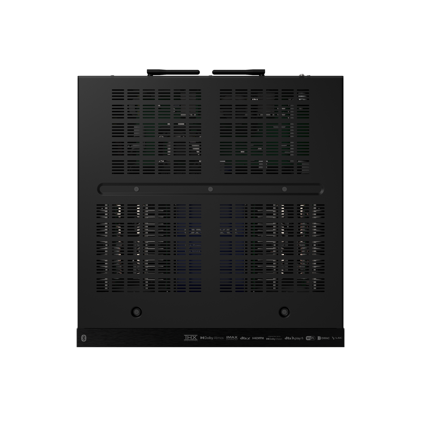 Onkyo TX-RZ70 AV receiver in black, top view