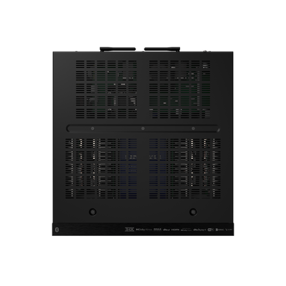 Onkyo TX-RZ70 AV receiver in black, top view