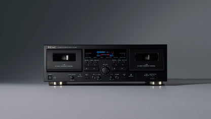 TEAC W-1200 Dual Cassette Deck - Black