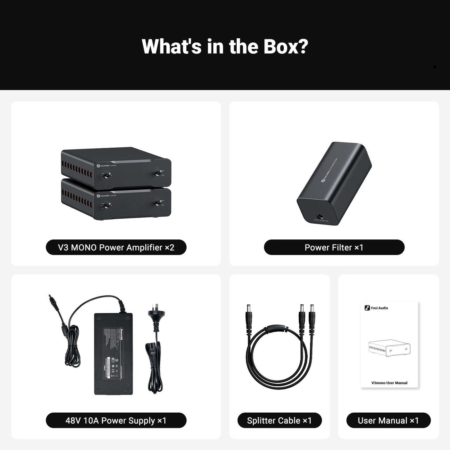 Fosi Audio V3 Mono Combo - Amplifier