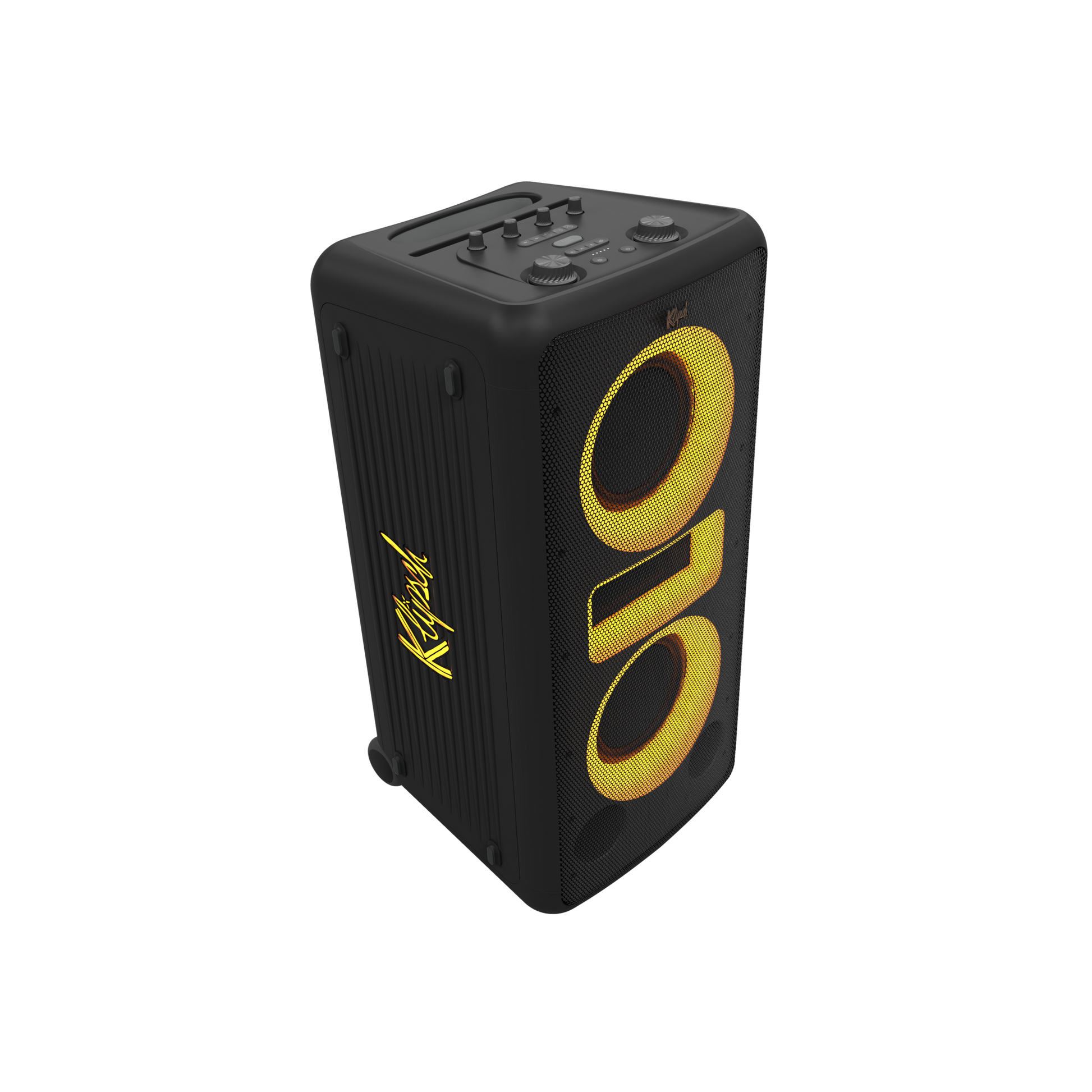 Klipsch New York portable speaker in Black, front hero angle