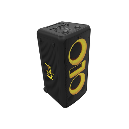 Klipsch New York portable speaker in Black, front hero angle