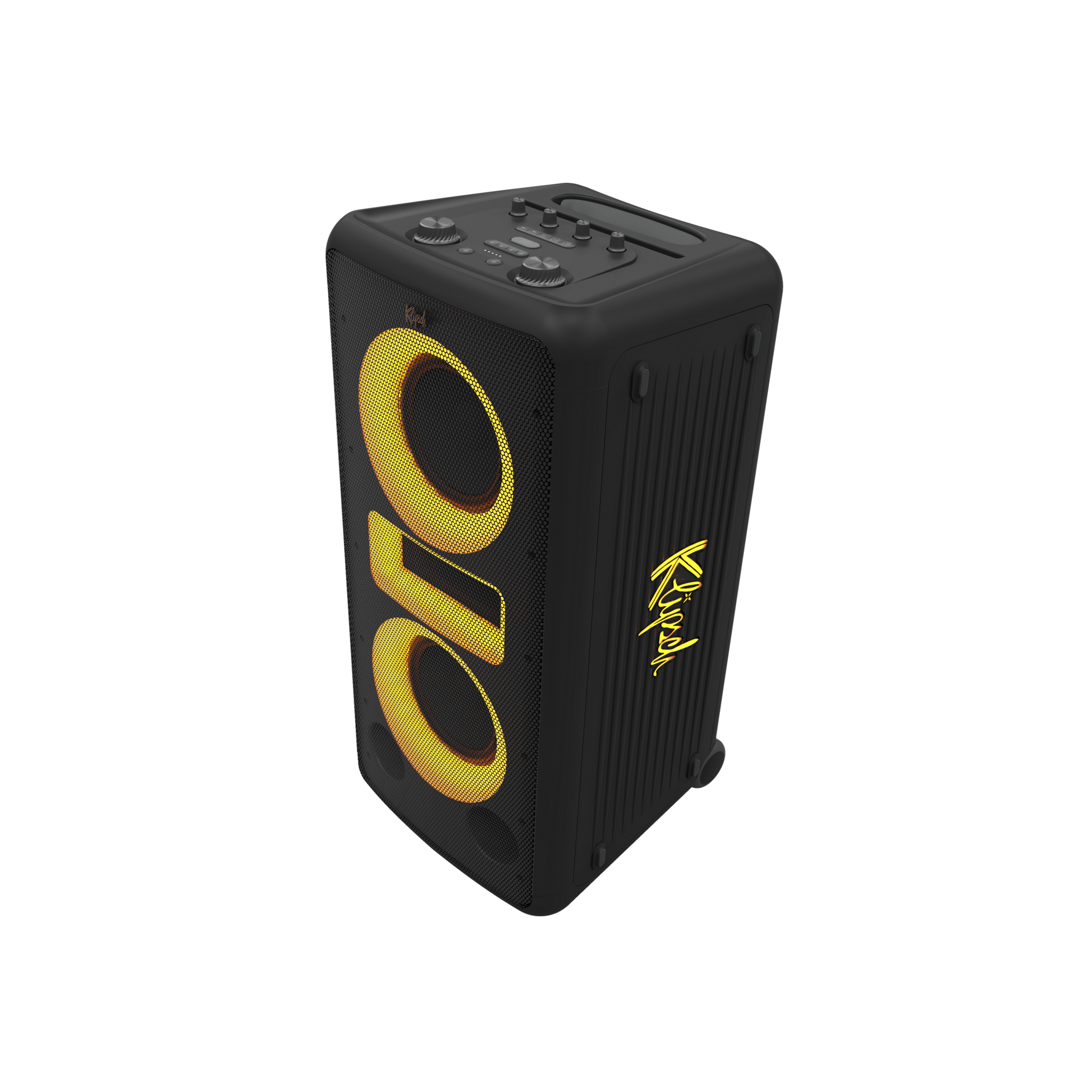 Klipsch New York portable speaker in Black, right hero angle