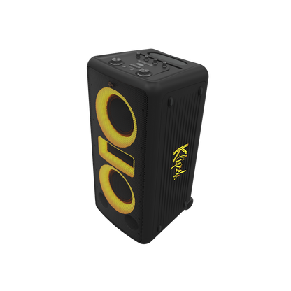 Klipsch New York portable speaker in Black, right hero angle