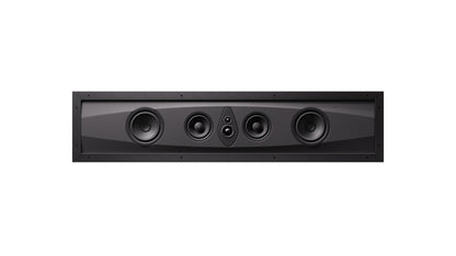Sonus faber Arena 30H 4-way in-wall speaker without the grille, revealing its exquisite Italian design in closer detail.