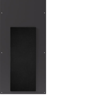 Close-up of the Sonus faber Arena S10 in-wall modular balanced subwoofer, showcasing the optional grille for component protection.