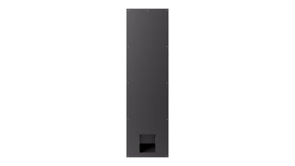 Sonus faber Arena S10 in-wall modular balanced subwoofer without the grille, revealing its exquisite Italian design in closer detail.