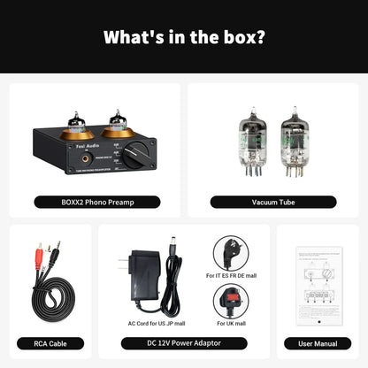 Fosi Audio BOX X2 - Phono Preamp for Turntable