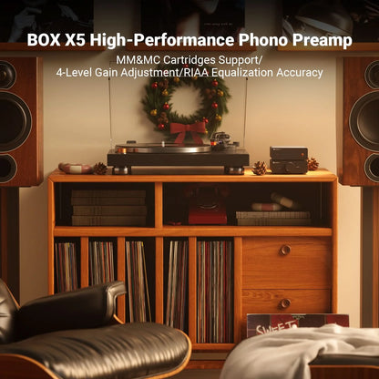 Fosi Audio BOX X5 - Phono Preamp for Turntable
