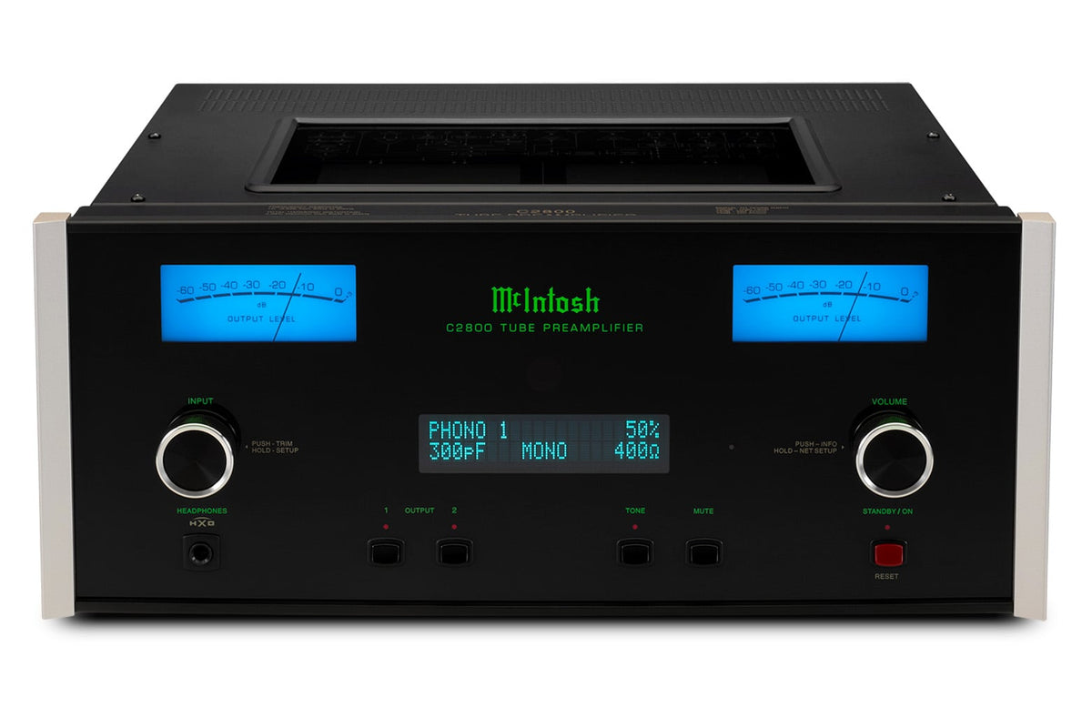 McIntosh C2800 Tube Stereo Preamplifier, front view