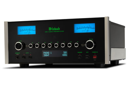 McIntosh C55 Solid-State Stereo Preamplifier, angled view