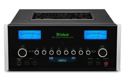 McIntosh C55 Solid-State Stereo Preamplifier, front view