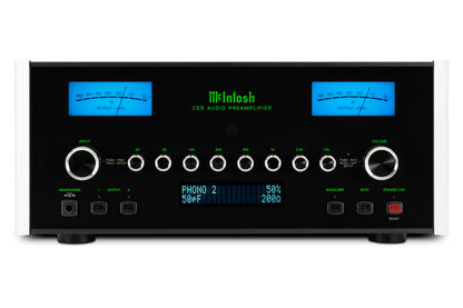 McIntosh C55 Solid-State Stereo Preamplifier, front view