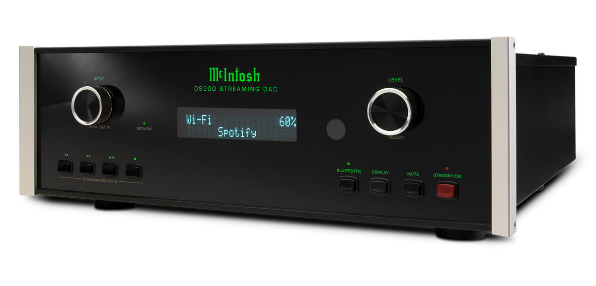 McIntosh DS200 Streaming DAC, angled view