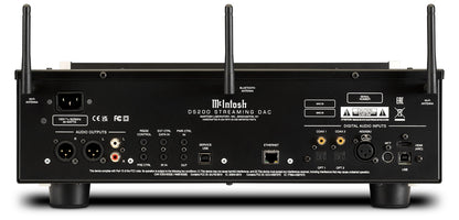McIntosh DS200 Streaming DAC, rear view