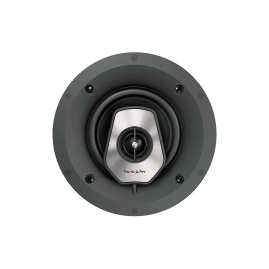 A front view of the Sonus faber PC-562 custom installation 2-way  in-ceiling speaker from the Palladio collection.