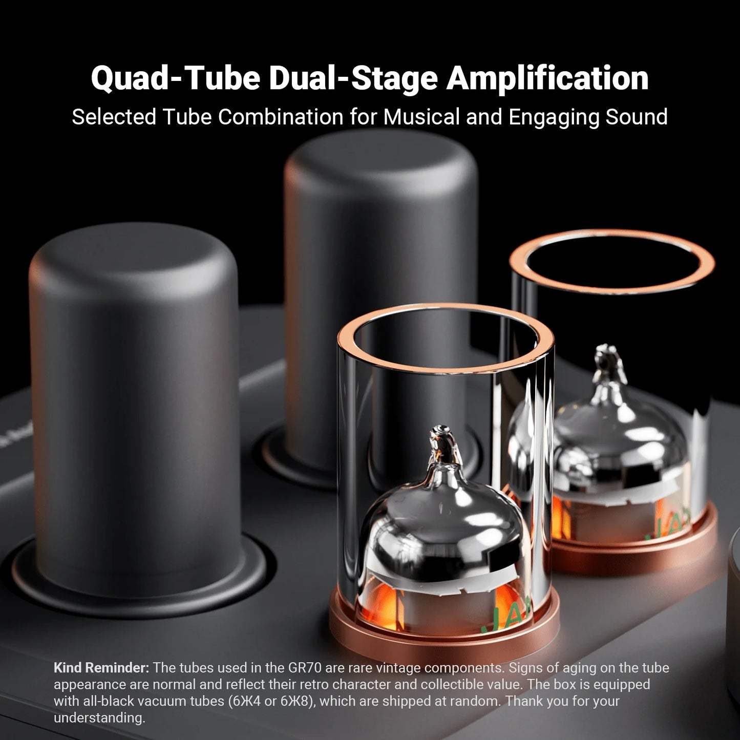 Fosi Audio GR70 - Vacuum Tube Preamp Headphone Amplifier