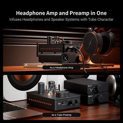 Fosi Audio GR70 - Vacuum Tube Preamp Headphone Amplifier