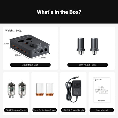 Fosi Audio GR70 - Vacuum Tube Preamp Headphone Amplifier