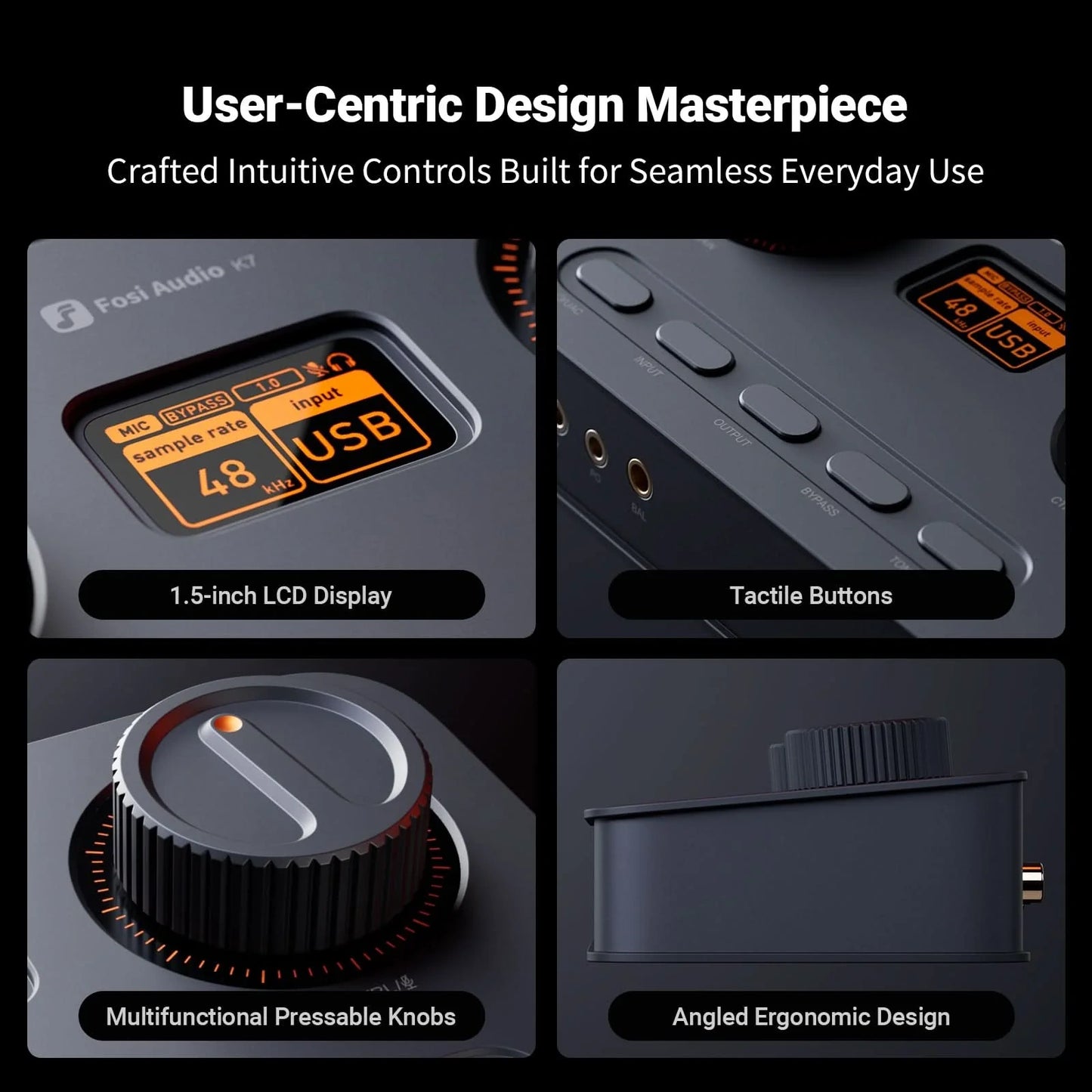 Fosi Audio K7 - Gaming DAC Headphone Amplifier