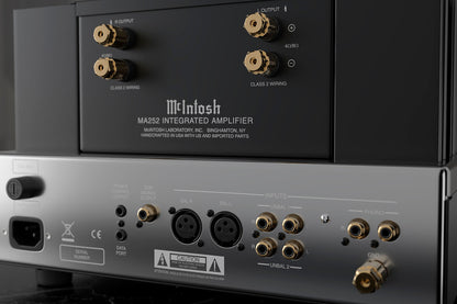McIntosh MA252 Hybrid Integrated Amplifier, rear view