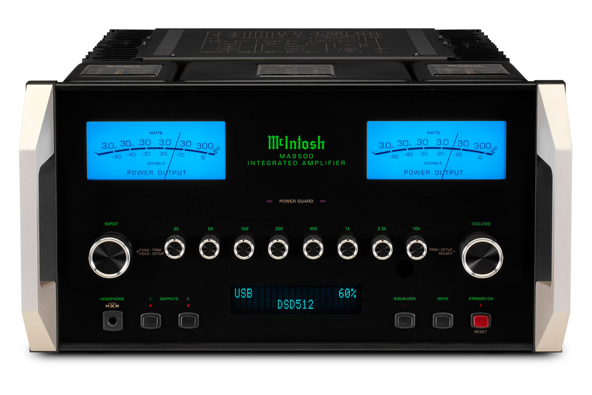 McIntosh MA9500 Stereo Integrated Amplifier, front view