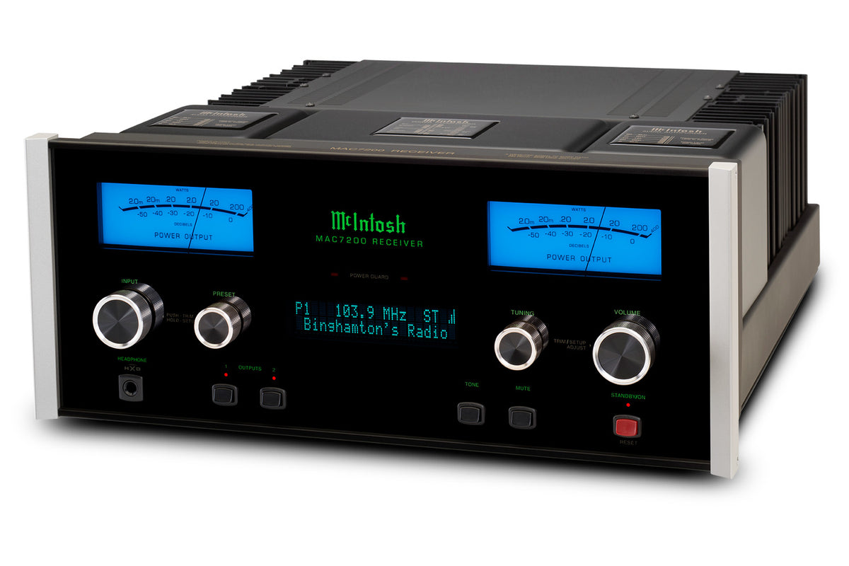 McIntosh MAC7200 Stereo Receiver, angled view