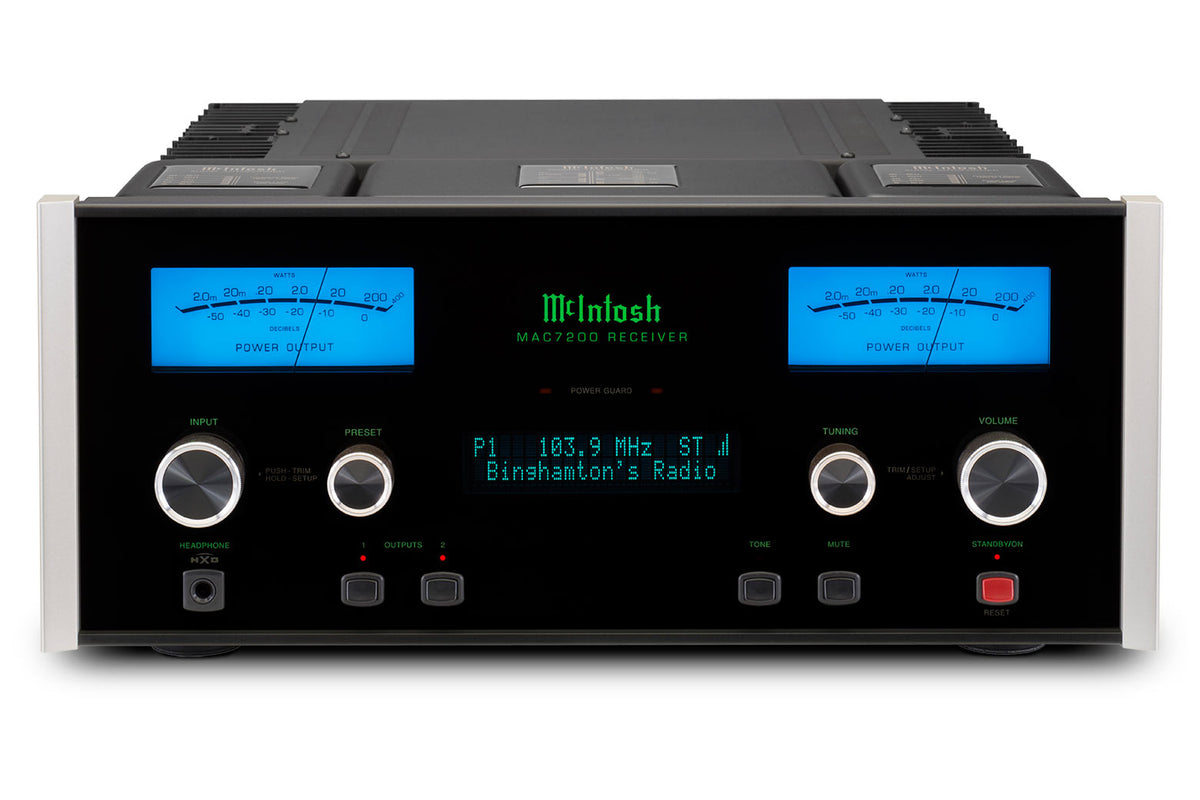 McIntosh MAC7200 Stereo Receiver, front view