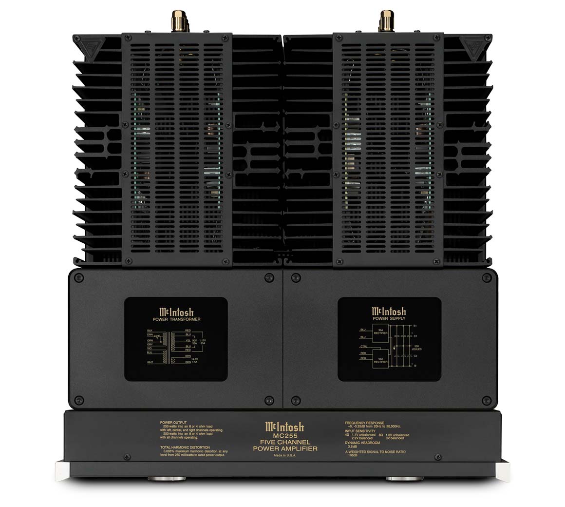 McIntosh MC255 5-Channel Power Amplifier, official product image 4