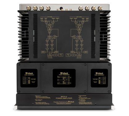 McIntosh MC312 Stereo Power Amplifier, official product image 5