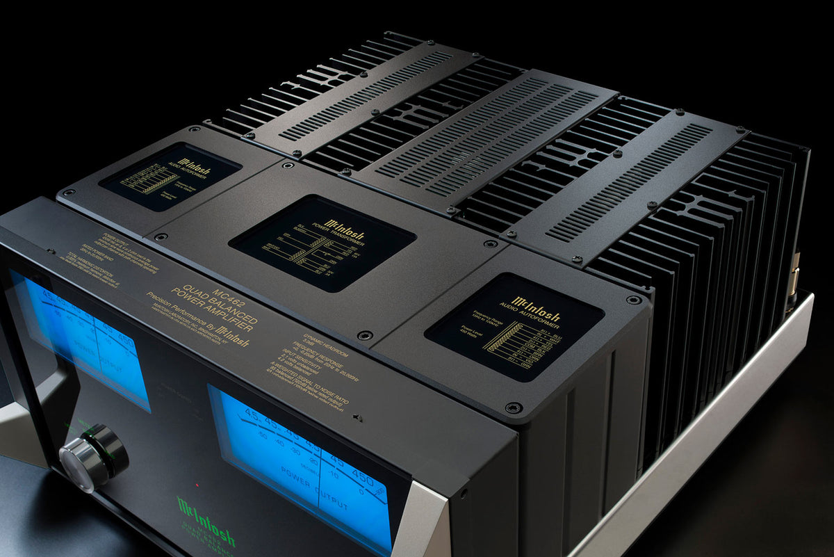 McIntosh MC462 Stereo Power Amplifier, detail view