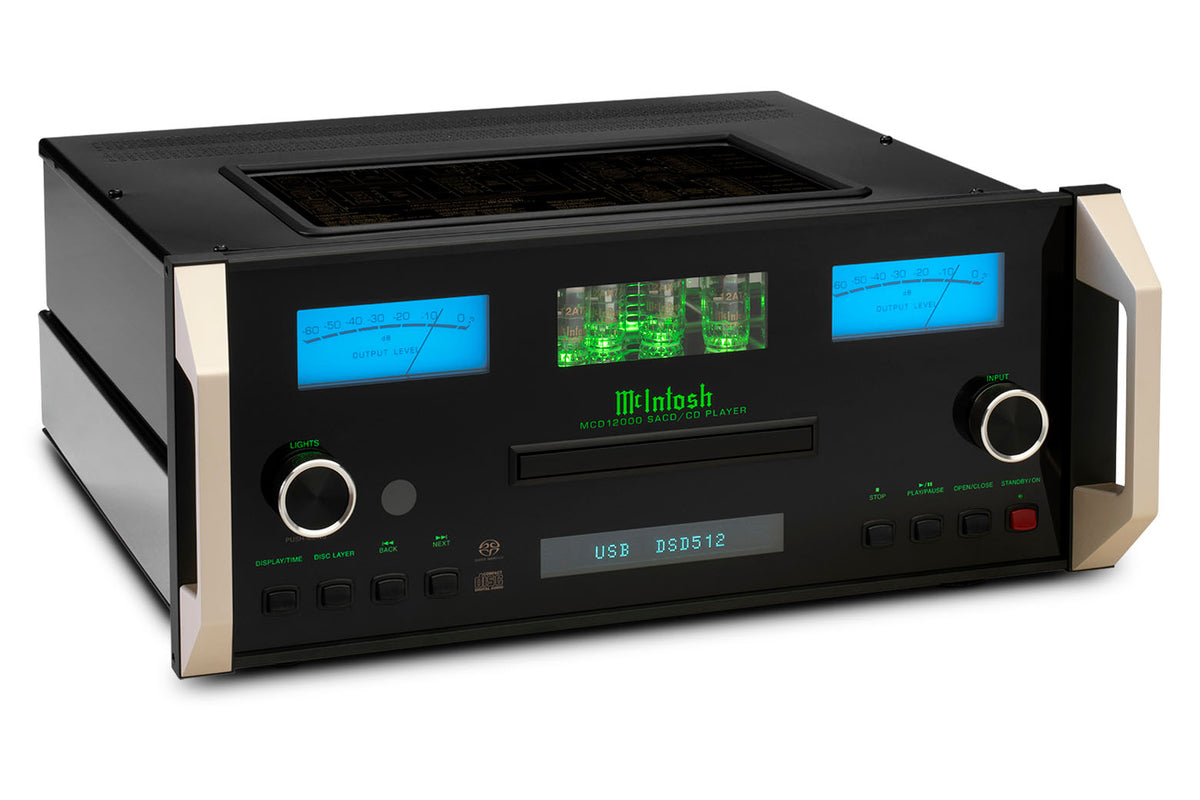 McIntosh MCD12000 SACD/CD Player & DAC, angled view