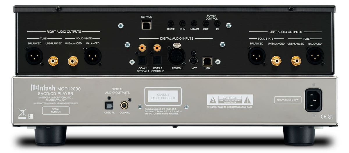 McIntosh MCD12000 SACD/CD Player & DAC, rear view