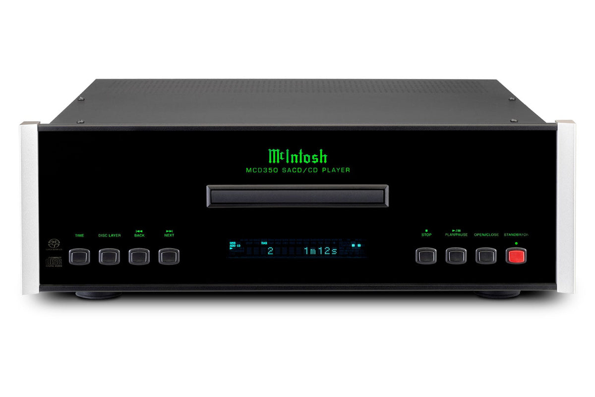 McIntosh MCD350 SACD/CD Player, front view