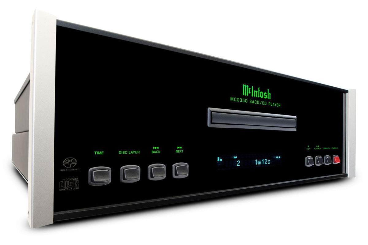 McIntosh MCD350 SACD/CD Player, angled view