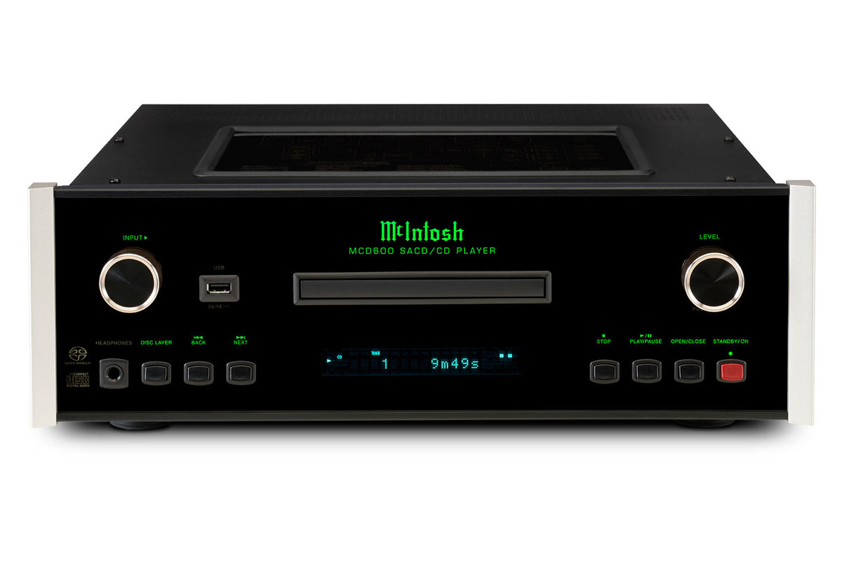McIntosh MCD600 SACD/CD Player, front view