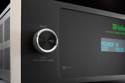 McIntosh MHT300 Home Theater Receiver, angled view