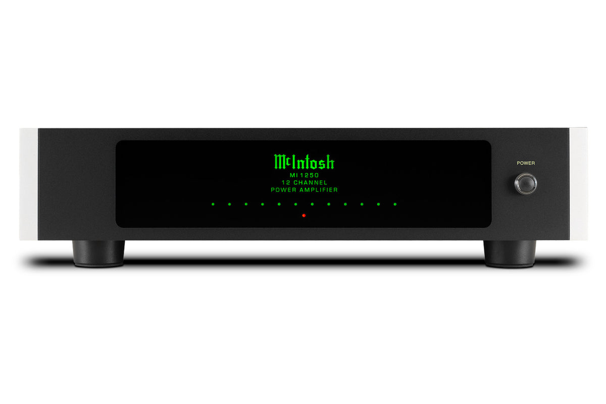 McIntosh MI1250 12-Channel Power Amplifier, front view