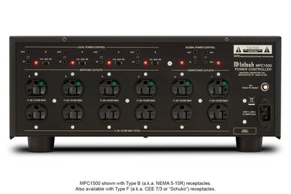 McIntosh MPC1500 Power Controller, rear view