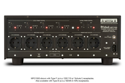 McIntosh MPC1500 Power Controller, rear view