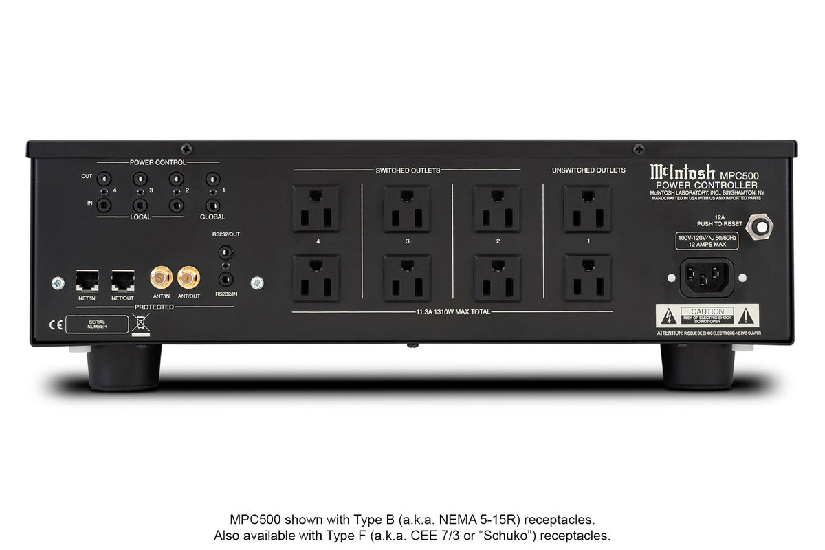 McIntosh MPC500 Power Controller, rear view
