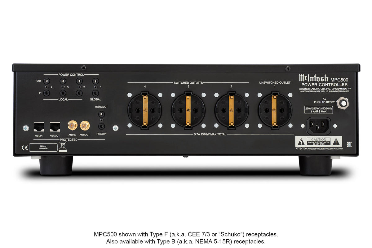 McIntosh MPC500 Power Controller, rear view