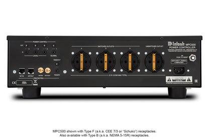 McIntosh MPC500 Power Controller, rear view