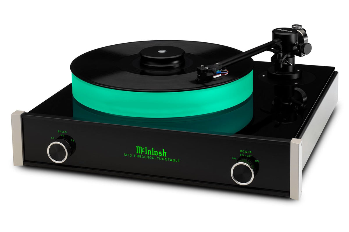 McIntosh MT5 Precision Turntable, angled view