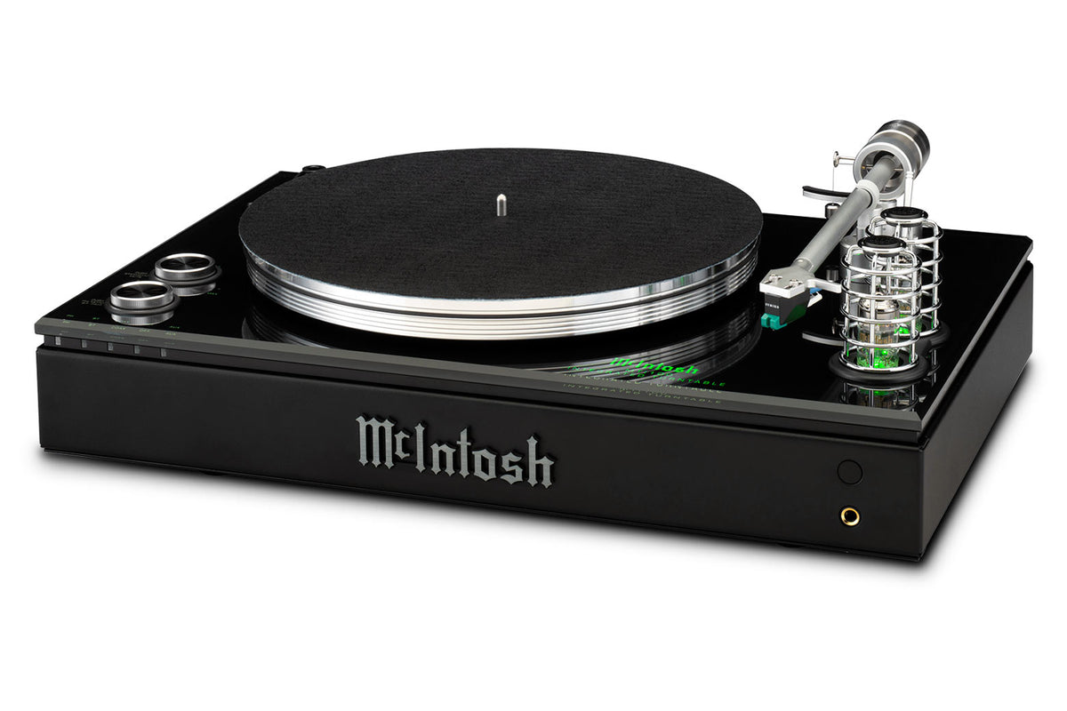 McIntosh MTI100 Integrated Turntable, angled view