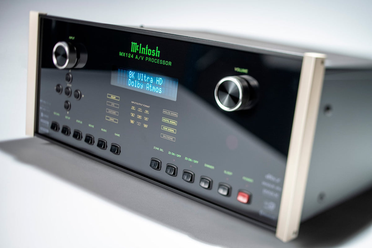 McIntosh MX124 A/V Processor, angled view