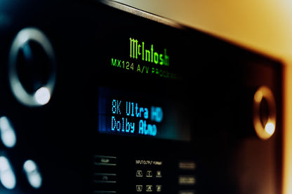 McIntosh MX124 A/V Processor, front view