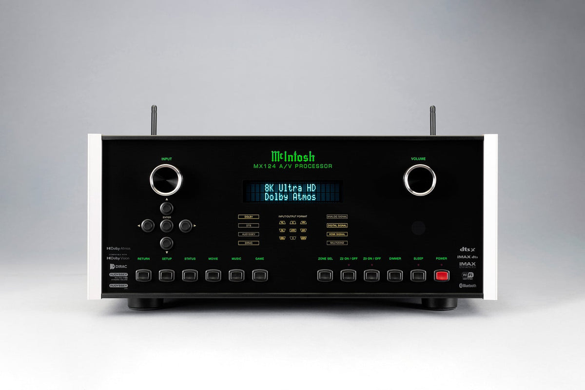 McIntosh MX124 A/V Processor, front view