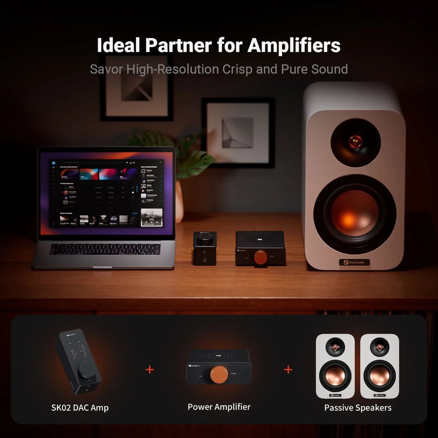 Fosi Audio SK02 - Desktop DAC with Headphone Amp
