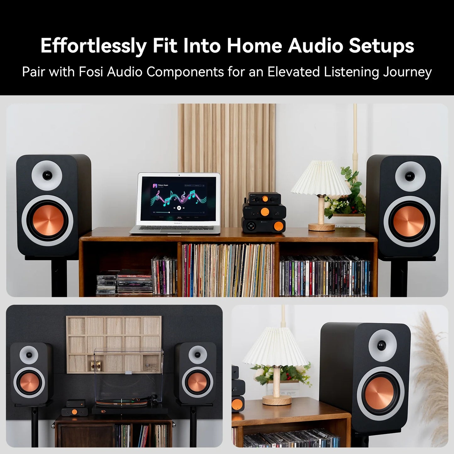 Fosi Audio SP601 White - Passive Speaker